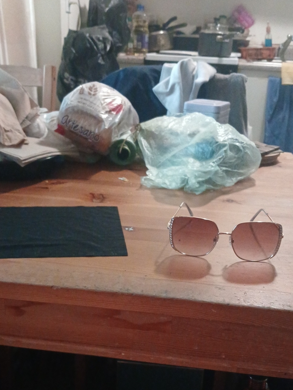Women's Oversized Gold Sunglasses with Silver Accents